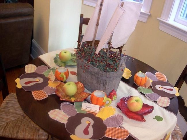 Wooden Bucket Autumn Centerpieces