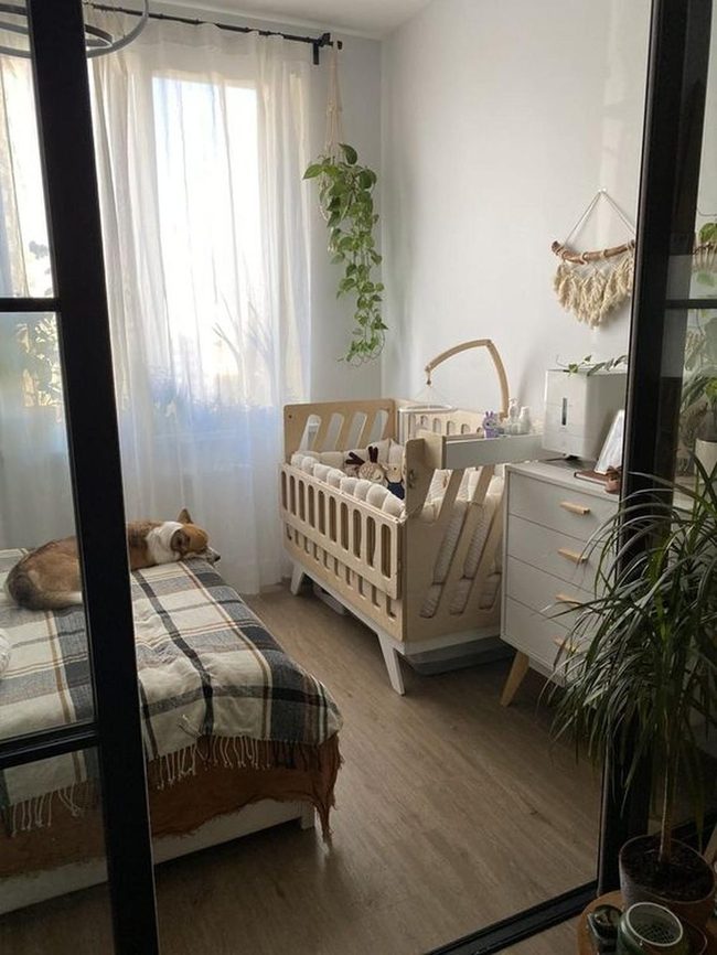 White Nursery With Natural Wood