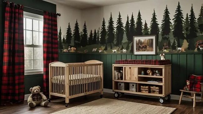Red Plaid Woodland Nursery