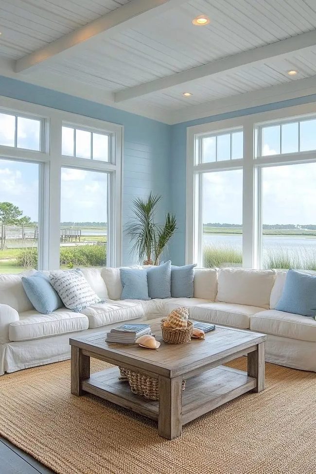 Blue Walls, Coastal Living