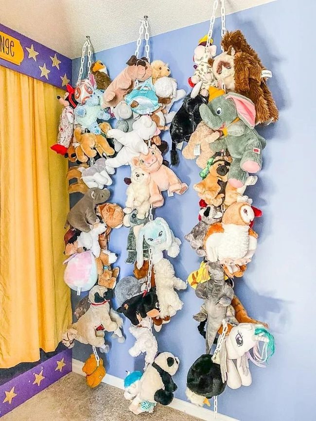 Stuffed Animals Hanging Chandelier