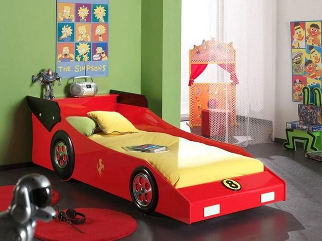 Classic Red Car Bedroom