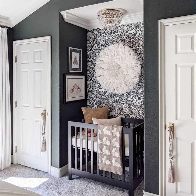 Black and White Rabbit Nursery