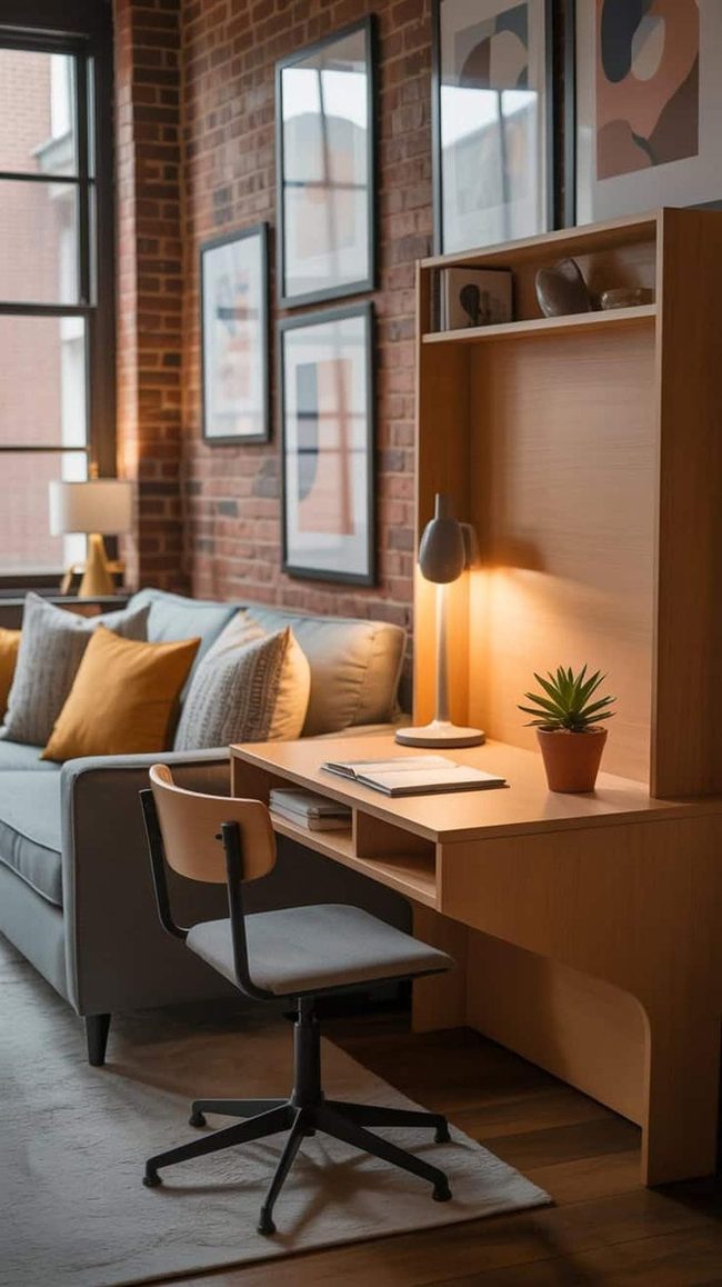 Wall-Mounted Desk Space Saver