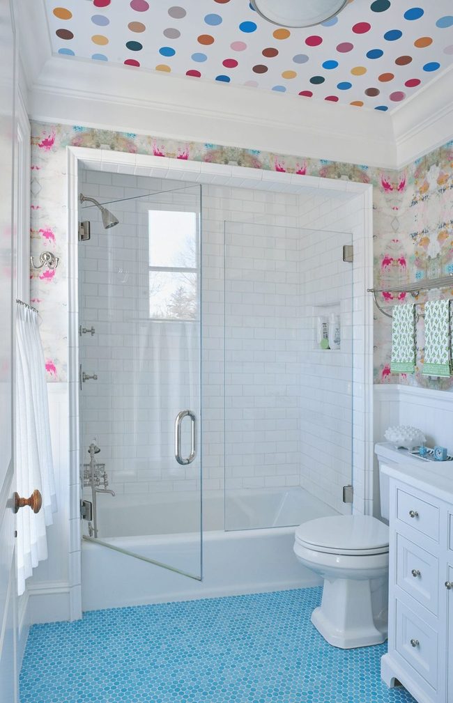 Patterned Ceiling Steals The Show