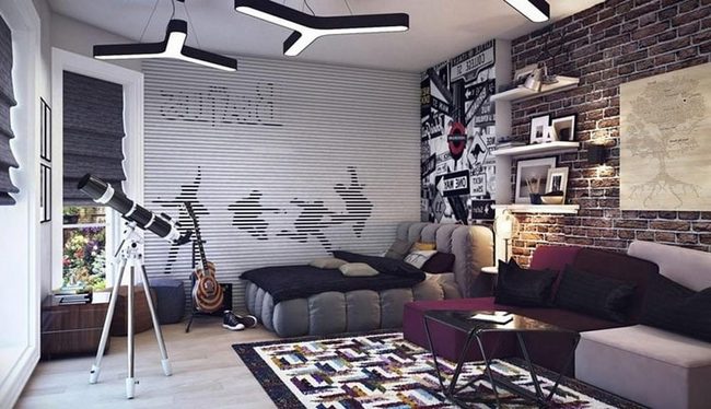 Teen Boy Bedroom Lounge Nook