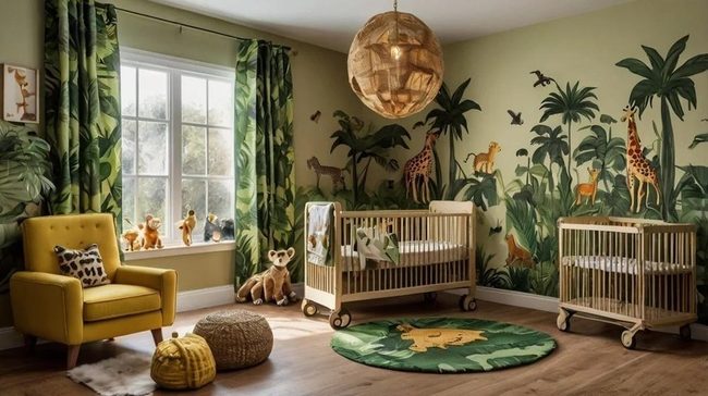 Wild Animal Jungle Greens