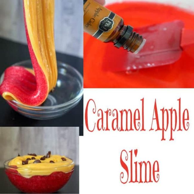 Red Glossy Caramel Apple Slime