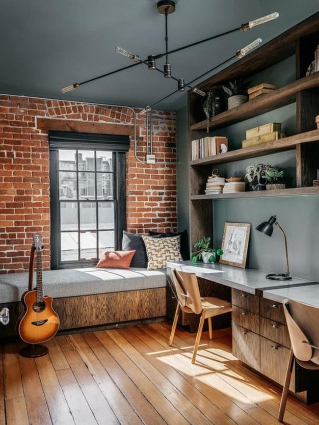 Colorful Pillows, Brick Warmth