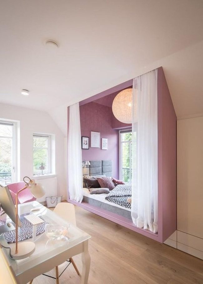 Purple Bedroom Nook Retreat
