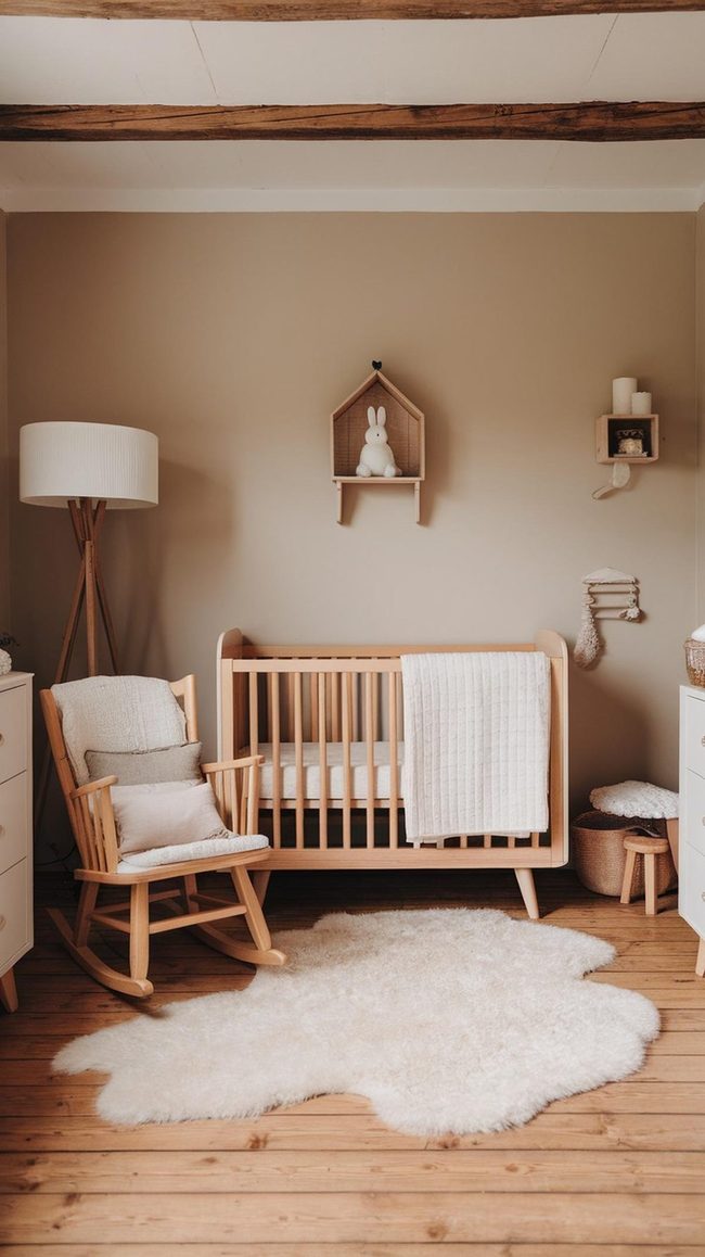 Plaid Barn Rustic Timber Nursery