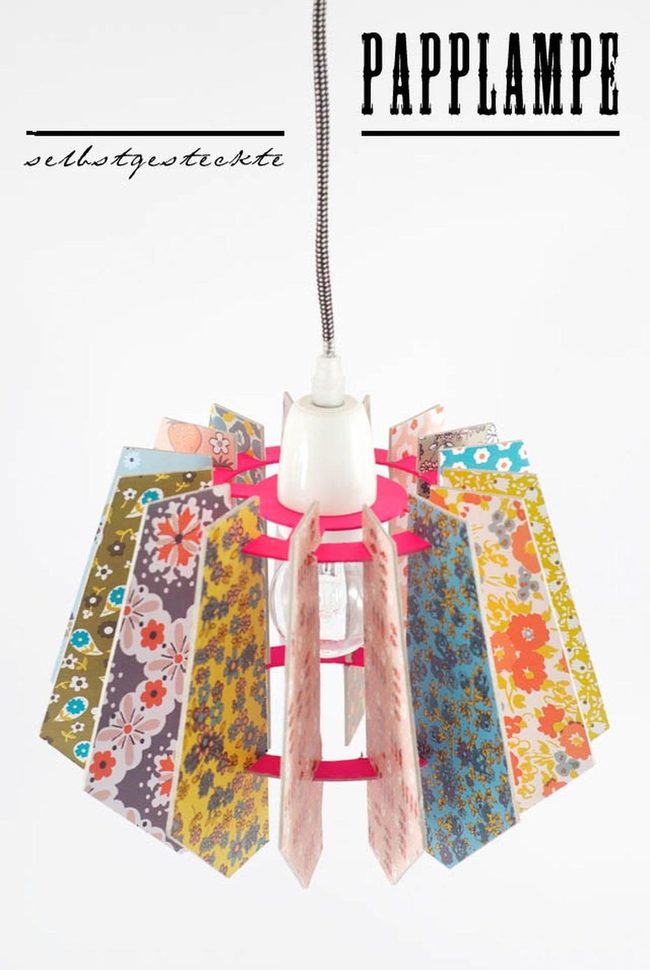 Multicolor Floral Pendant Light