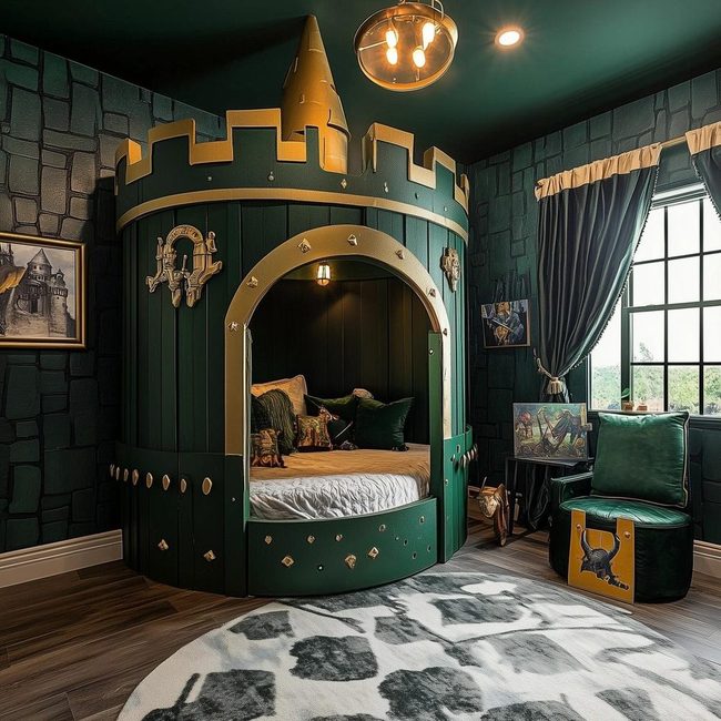 Fun Knight Themed Castle Bedrooms Designs