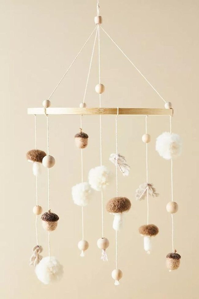 Felt Acorn Ceiling Mobile