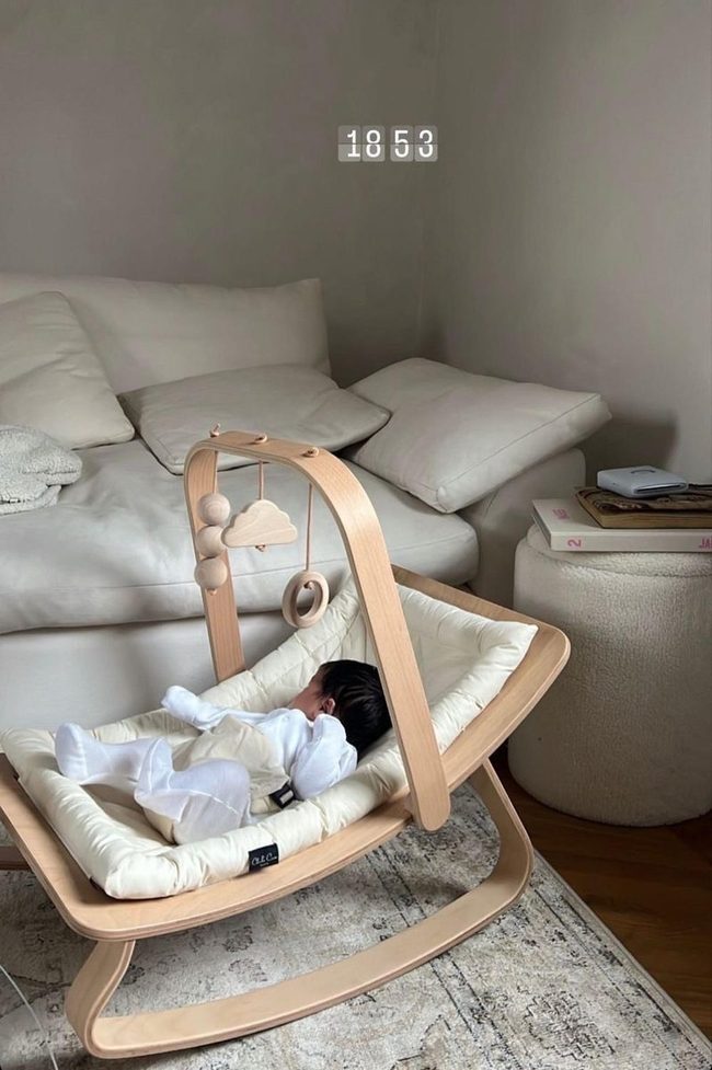 Pale Wood Nursing Chair