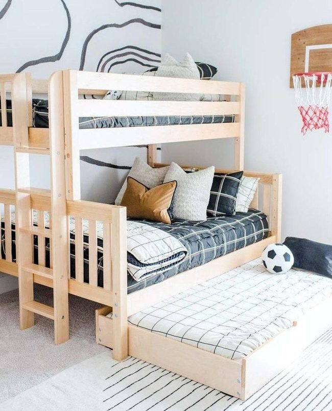 Black & White Bunk Bedroom