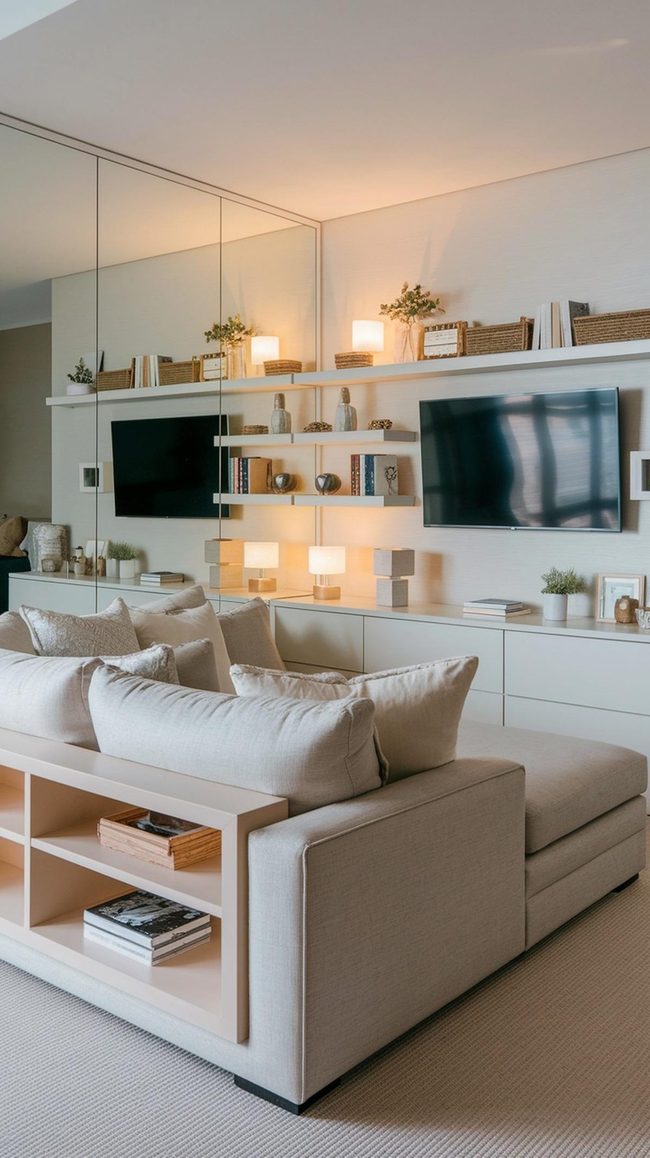 Room Storage And Light Illusion