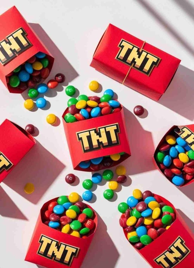 Radiant Red Tnt Favor Boxes