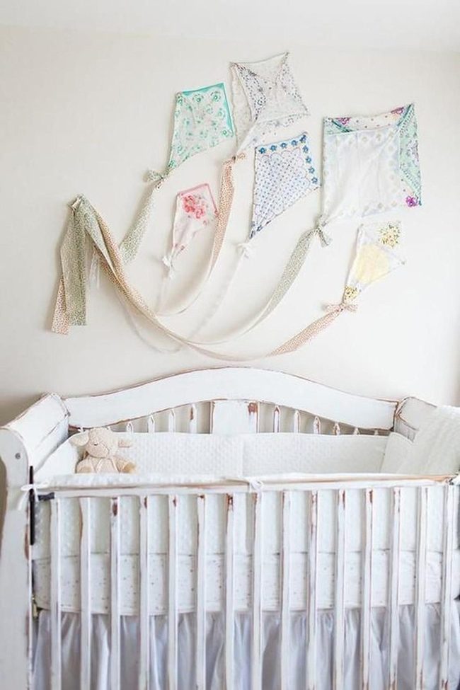Kites And Wooden Cribs Nursery