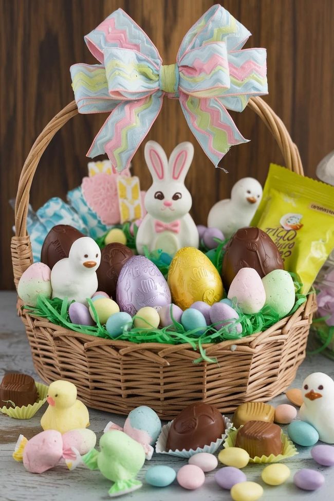 Chocolate Eggs And Jelly Beans