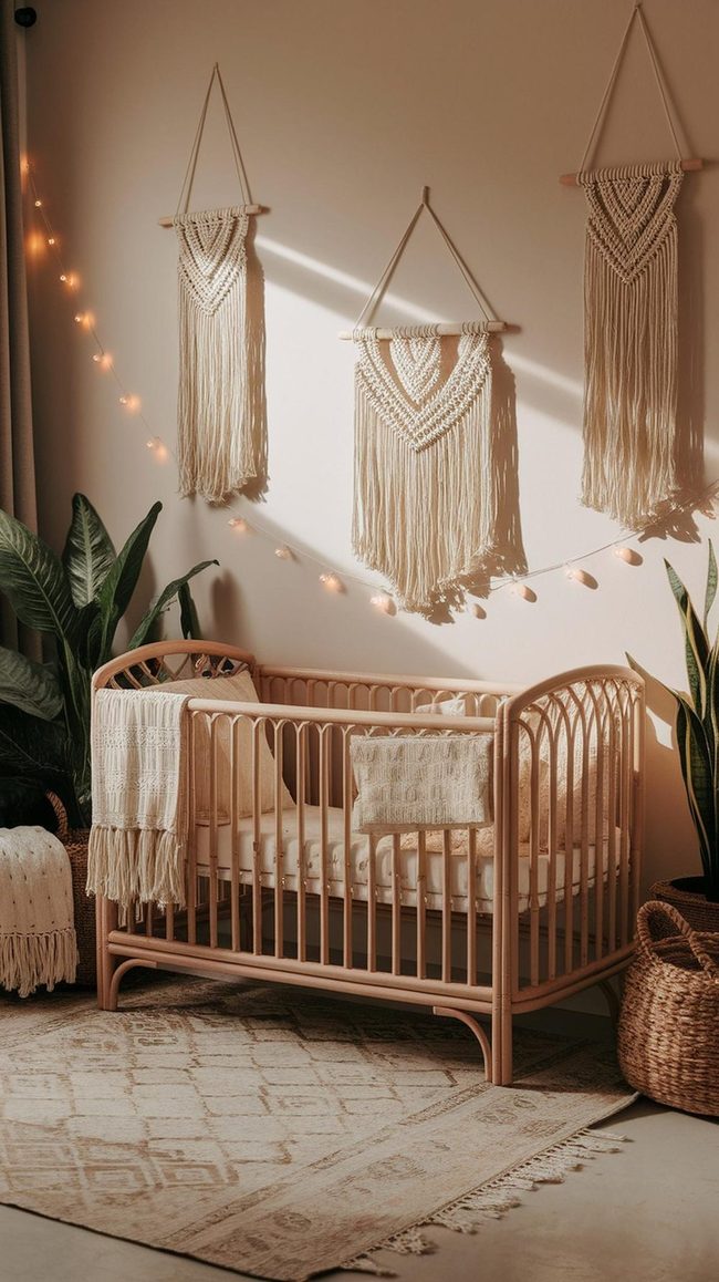 Macramé Canopy Boho Nursery