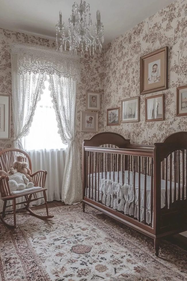 Victorian Lace Nursery Elegance