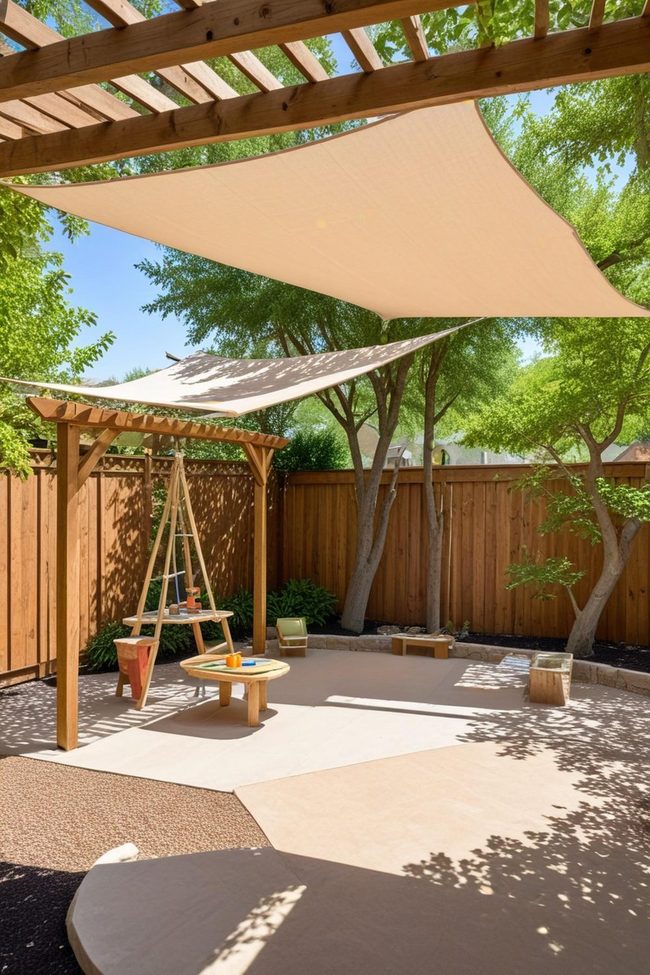 Oversized Shade Sails Protection