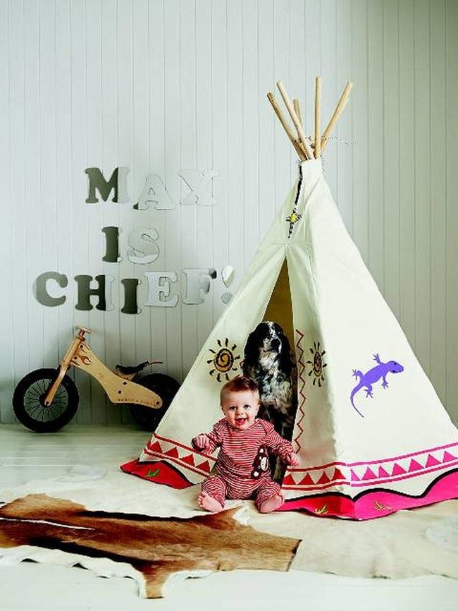 Sun-Printed Teepee Tent Canvas