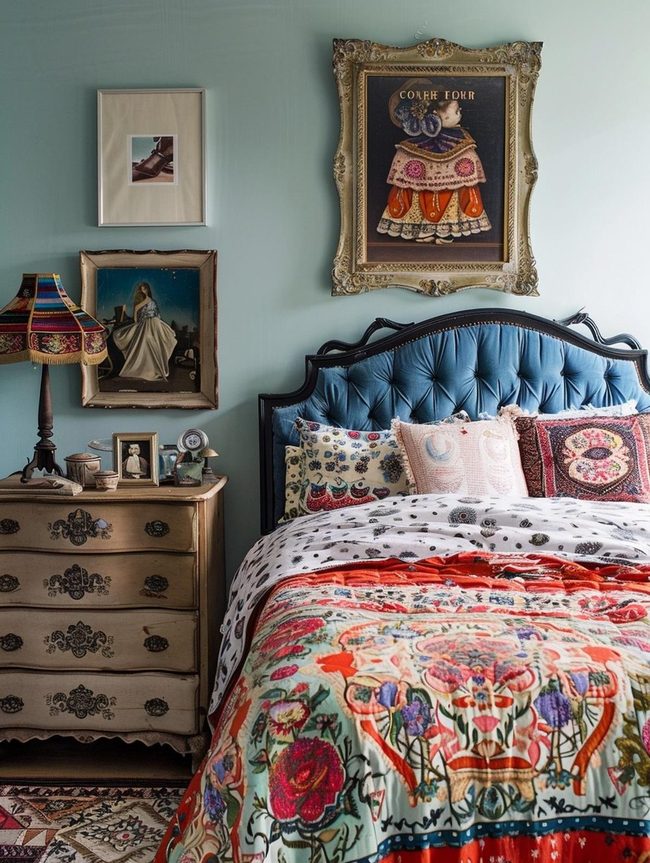 Vintage Meets Contemporary Sleeping Quarters