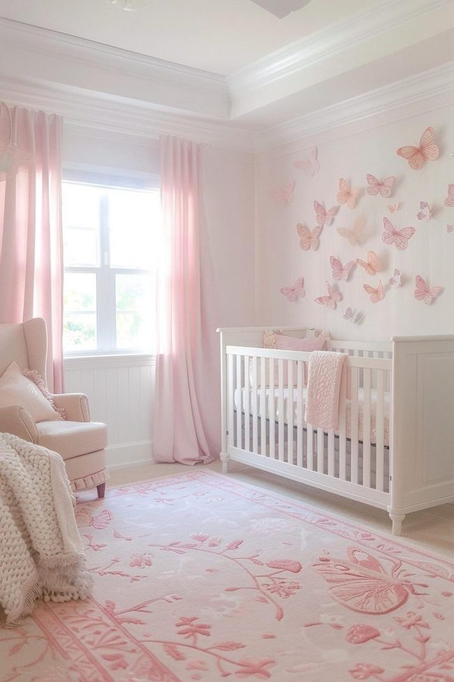 Soft Pink Blush Nursery Space