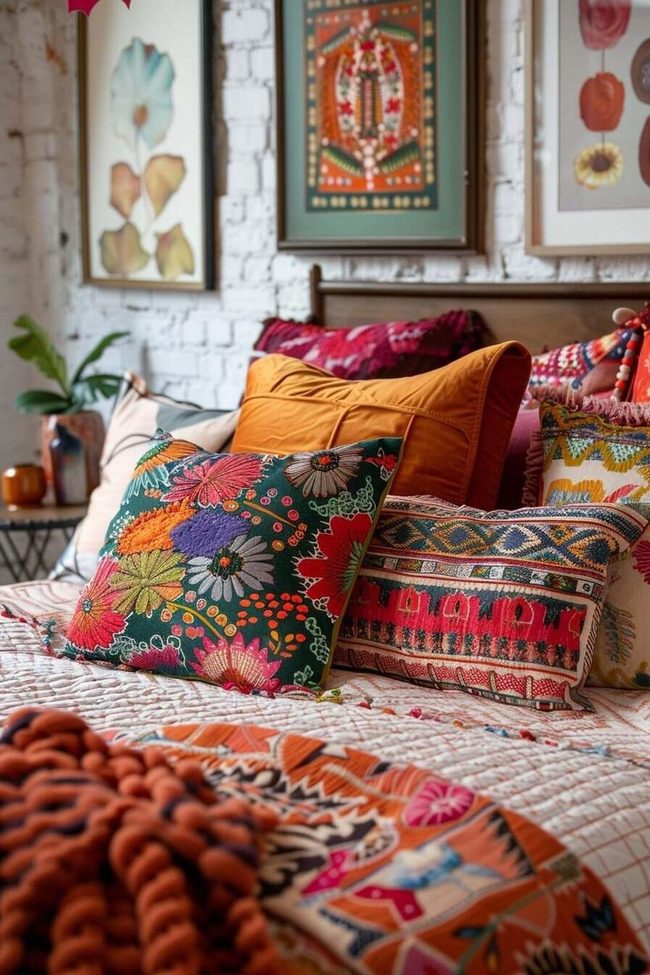 Boho Throw Pillows Instant Room Refresh