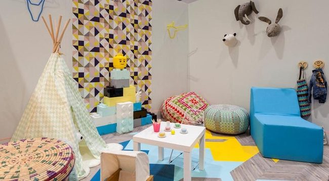 Giant Lego Blocks Statement Wall