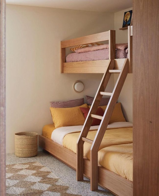 Natural Wood Loft Bed