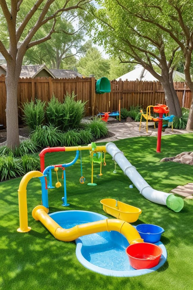 Backyard Water Jets Kids Zone