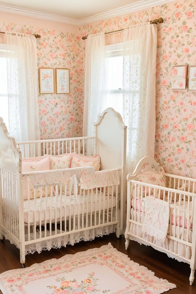 Pale Pastels with Vintage Wood