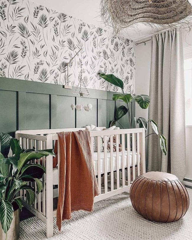 Forest Green Nursery with Copper Warmth