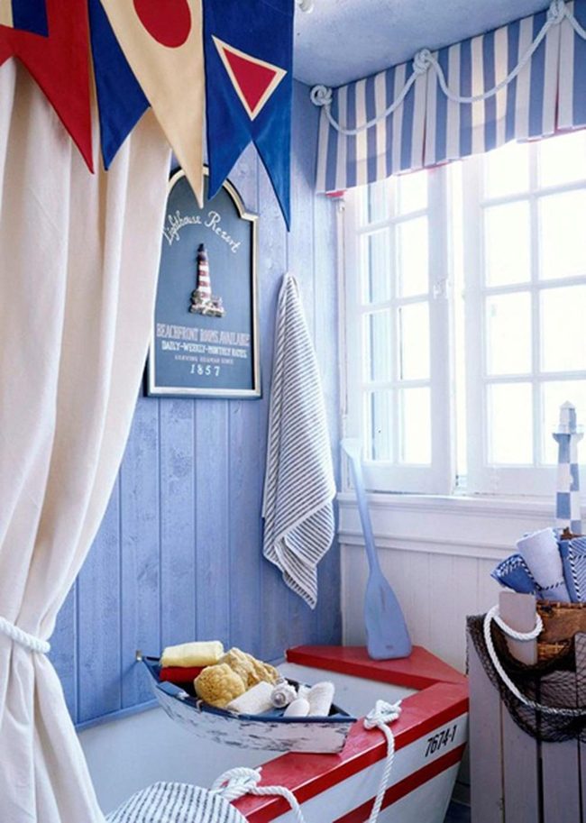 Seaside Blue Wooden Cabin