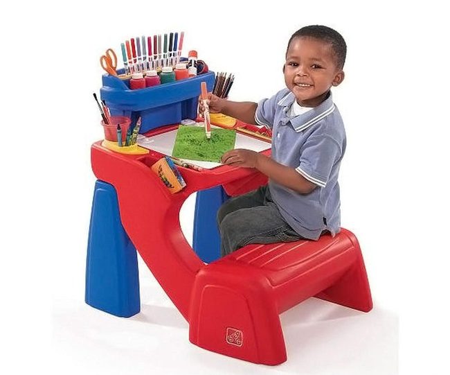 Wipe-Clean Kids Art Desk
