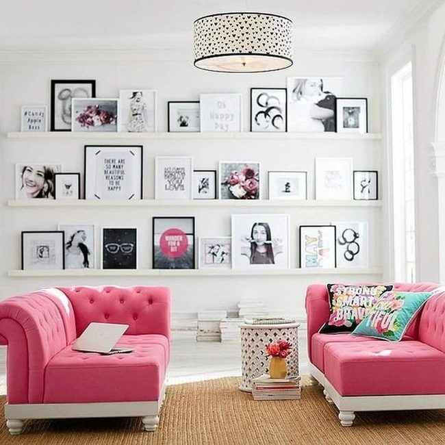Pink Couches, Sunlit Simplicity