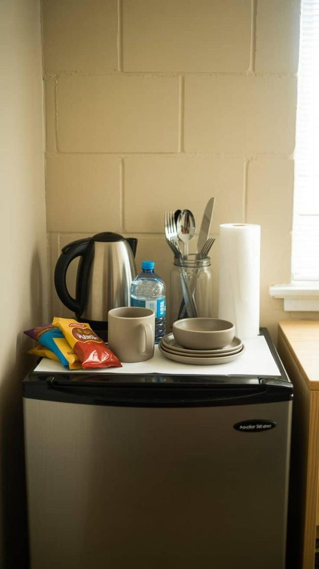 Dorm Room Eating Station Essentials