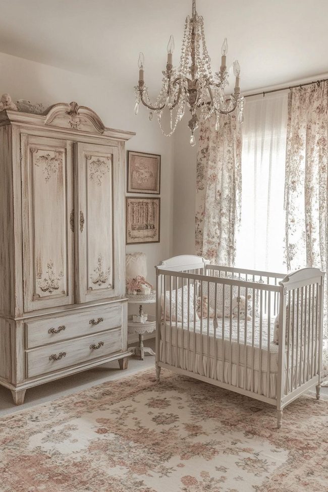 Understated Floral French Provincial Nursery