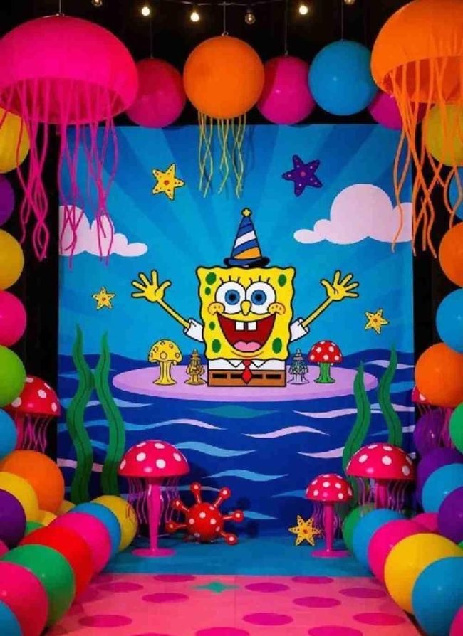 Spongebob Photo Booth Yellow Props