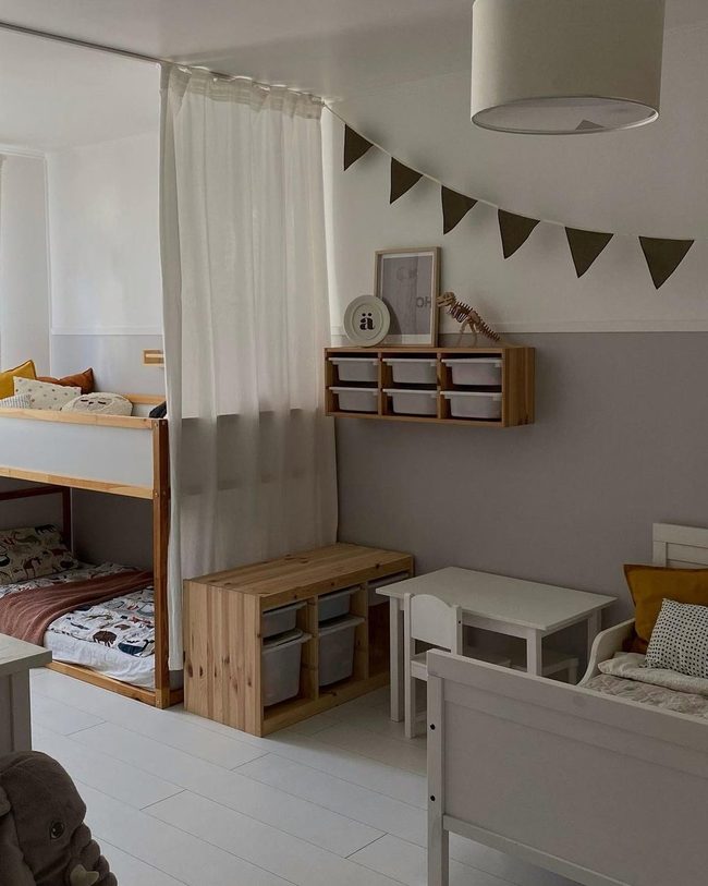 Colorful Playroom With Smart Storage