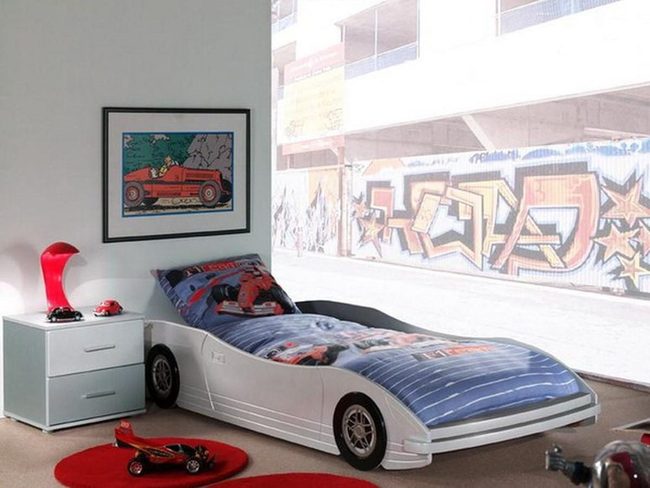 Racing Red Bedroom