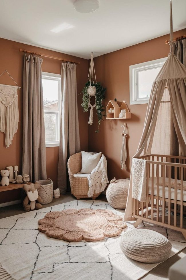 Macrame and Muted Green Nursery