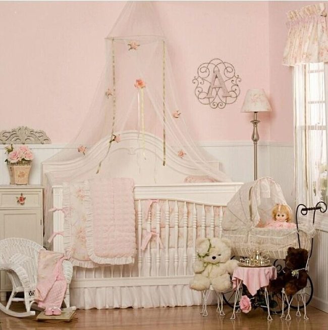 Pink Floral Nursery Sanctuary