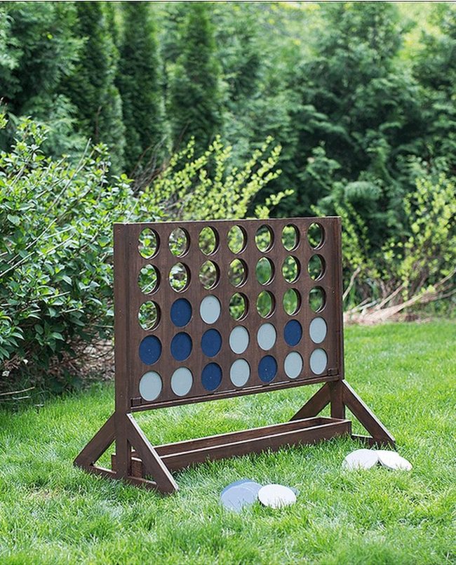 Oversized Wooden Connect Four