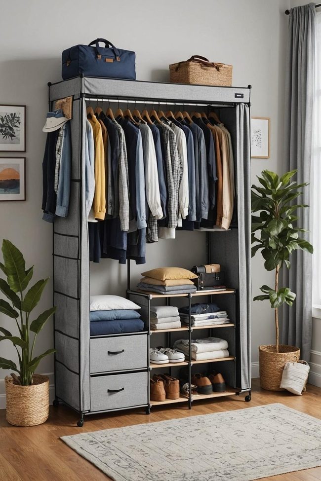 Compact Canvas Storage for Dorm Essentials
