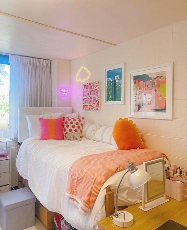 Pink Orange Pillows Pop