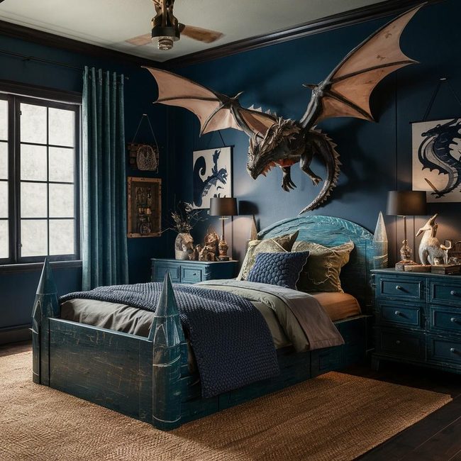 Deep Blue Dragon Lair Sleep Oasis